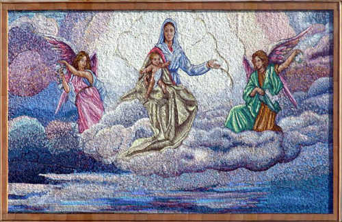 Mosaico facciata Beata Vergine del Carmine