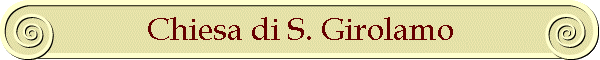 Chiesa di S. Girolamo
