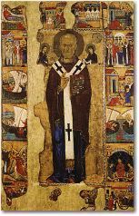 La tavola di San Nicola con scene della vita conservata nella Pinacoteca Provinciale di Bari