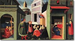 Scena della vita di San Nicola dipinta dal Beato Angelico e conservata alla Pinacoteca Vaticana