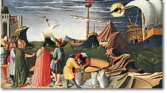 Scena della vita di San Nicola dipinta dal Beato Angelico e conservata alla Pinacoteca Vaticana