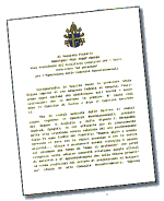 Visualizza il testo completo della lettera del Santo Padre Giovanni Paolo II a Mons. Cordes