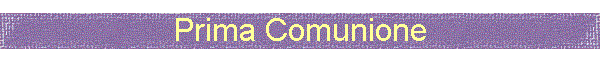 Prima Comunione