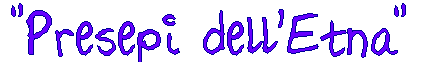 Presepi dell'Etna