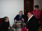 L'Arcivescovo durante la visita pastorale