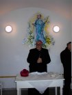 L'Arcivescovo durante la visita pastorale