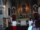 L'Arcivescovo durante la visita pastorale