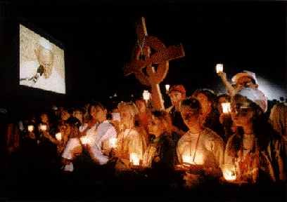 World Youth Day Denver 1993 - Veglia di preghiera con il Santo Padre