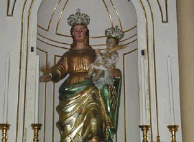 la statua lignea della Madonna della Provvidenza