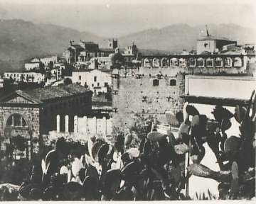 Una vista di Monreale come si poteva osservare attorno gli anni 50