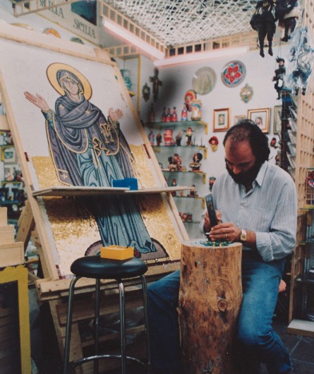 S. Tumminello in un momento del suo lavoro