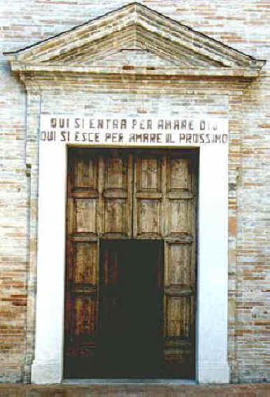 Ingresso della Chiesa San Giacomo Maggiore di Monterado