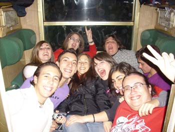 Sul treno quando siamo partiti