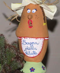 Fischietto di patata in terracotta