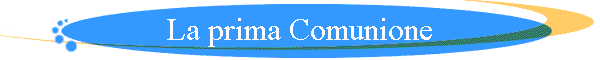 La prima Comunione