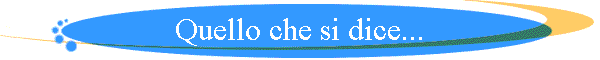 Quello che si dice...