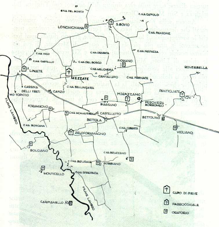 IL TERRITORIO DELLA PIEVE DI MEZZATE