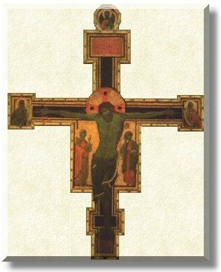 La croce policroma venerata nella Parrocchia dei SS. Gioacchino e Anna di Roma