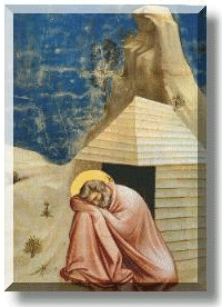 Giotto: "Il sogno di Gioacchino" (1304-06) - Affresco Padova, Cappella degli Scrovegni