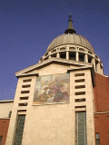 Affresco esterno e cupola del tempio di Colle Don Bosco