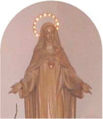 Statua lignea del Cuore Immacolato di Maria