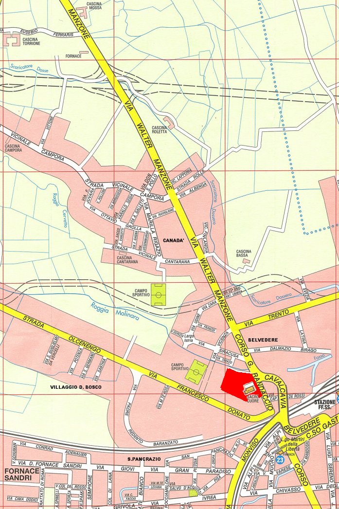 Mappa della parrocchia